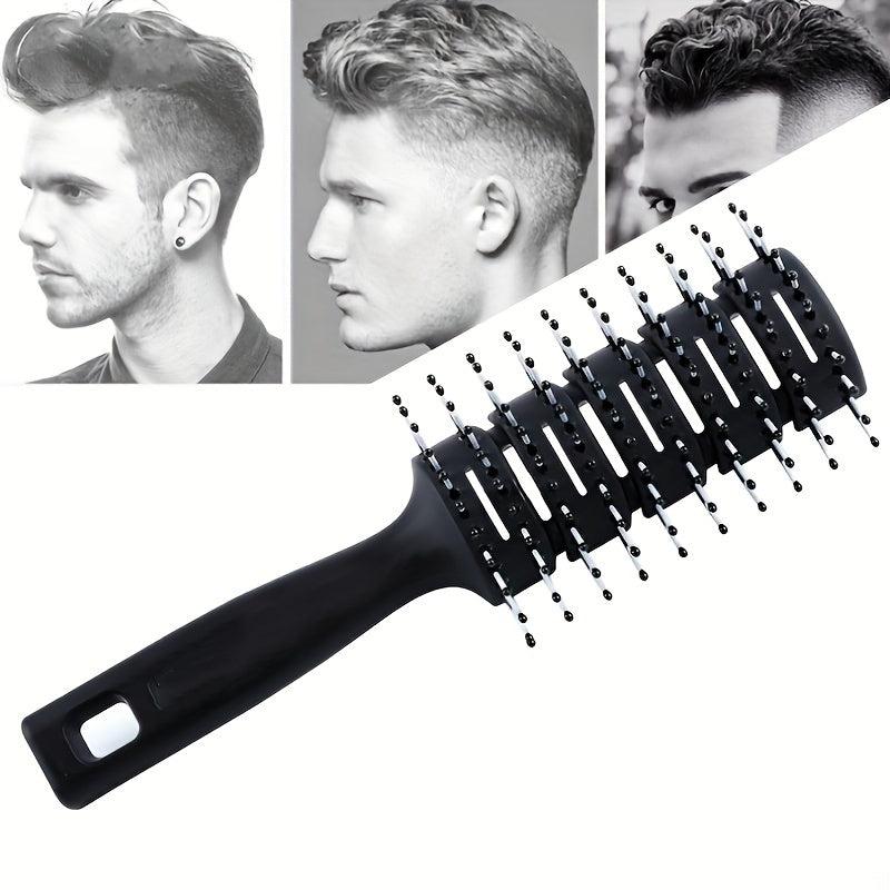 Men's Curved Detangling Hair Brush with Vent