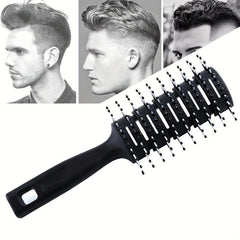 Men's Curved Detangling Hair Brush with Vent