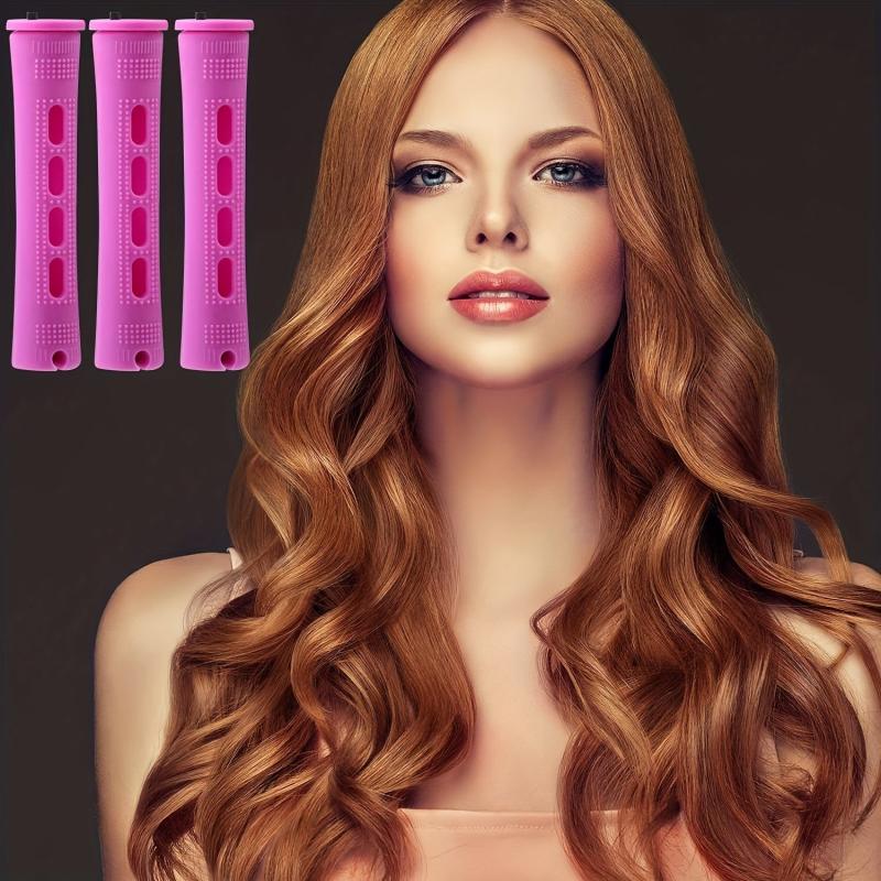 10 Pcs Hair Perm Rods 0.75 Inch Purple Cold Wave Hair Curling Roller