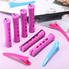 10 Pcs Hair Perm Rods 0.75 Inch Purple Cold Wave Hair Curling Roller
