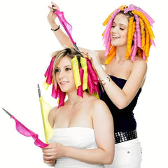 40pcs Spiral Hair Curlers Long Hair Heatless Rollers Styling Kit