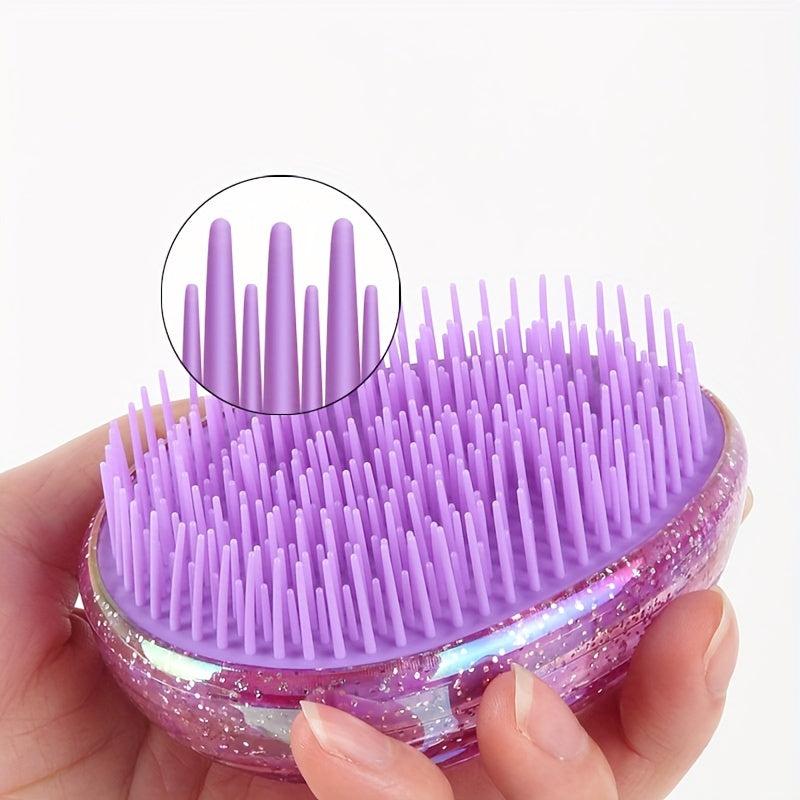 Egg Shaped Hair Brush Mini Portable Travel Detangling Hair Comb