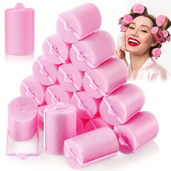 6pcs Large Soft Foam Sponge Hair Rollers for DIY Hair Styling