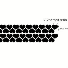 10pcs Love Heart 3D Mirror Wall Sticker Removable Mural Decal for Kids Bedroom