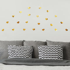 10pcs Love Heart 3D Mirror Wall Sticker Removable Mural Decal for Kids Bedroom