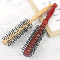 Nylon Curling Wooden Comb Fluffy Hair Brush