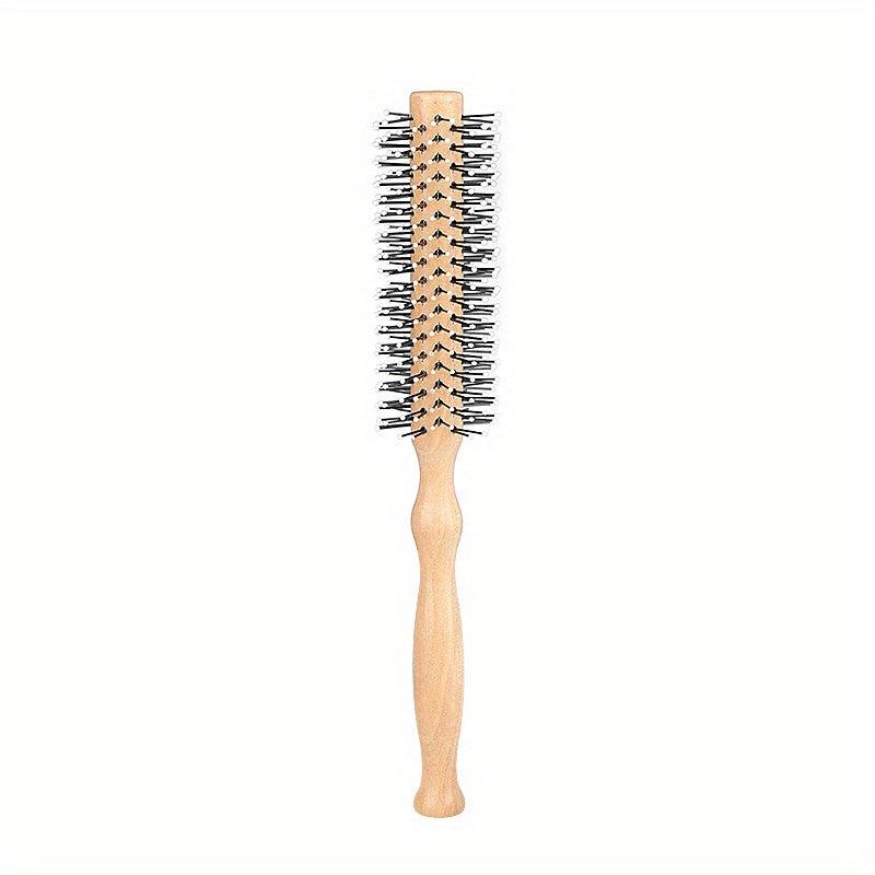 Nylon Curling Wooden Comb Fluffy Hair Brush