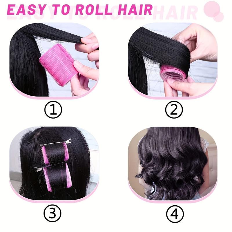 12pcs Self Grip Hair Roller Set DIY Hair Styling Tools