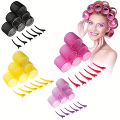 12pcs Self Grip Hair Roller Set DIY Hair Styling Tools