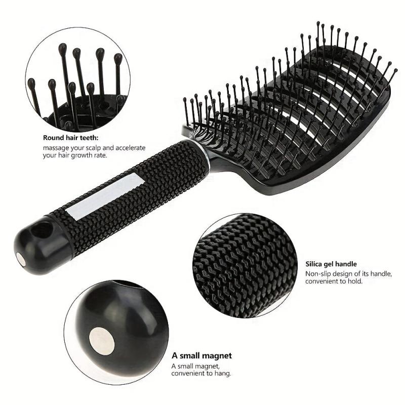 Professional Curved Detangling Comb Paddle Vent Brush Fast Drying Styling Hair