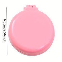 Travel Sized Folding Hair Brush with Mirror and Massage Comb