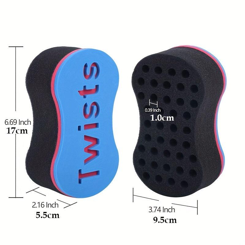 Magic Twist Hair Sponges Curling Sponge Brush for Men and Women with 16 Holes