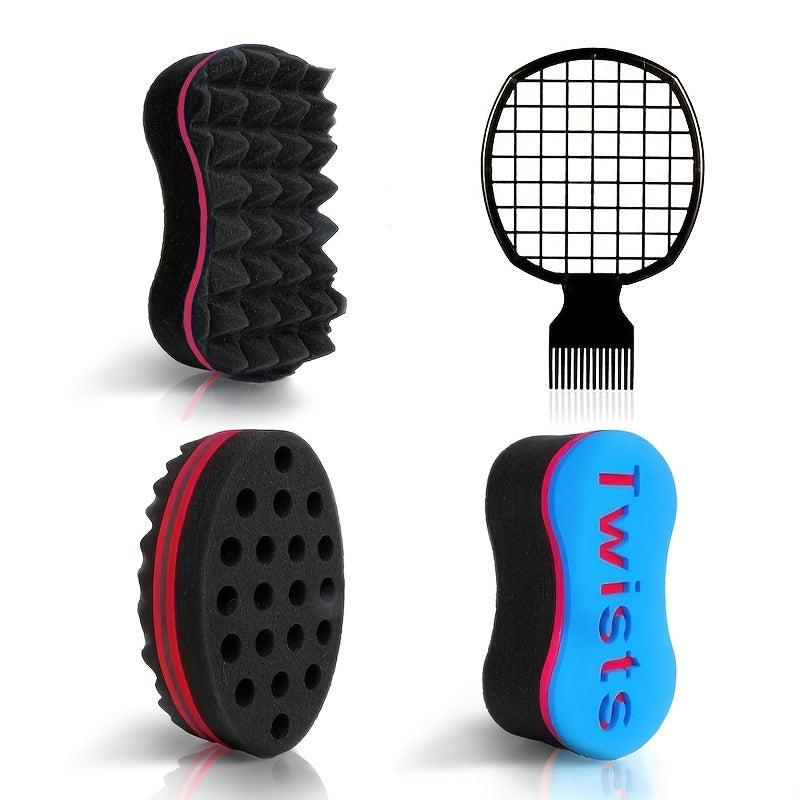 Magic Twist Hair Sponges Curling Sponge Brush for Men and Women with 16 Holes