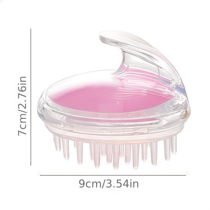 Scalp Massage Brush Soft Shampoo Head Handle Hair Cleaning Shower Bath