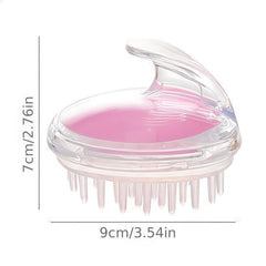 Scalp Massage Brush Soft Shampoo Head Handle Hair Cleaning Shower Bath