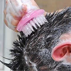 Scalp Massage Brush Soft Shampoo Head Handle Hair Cleaning Shower Bath