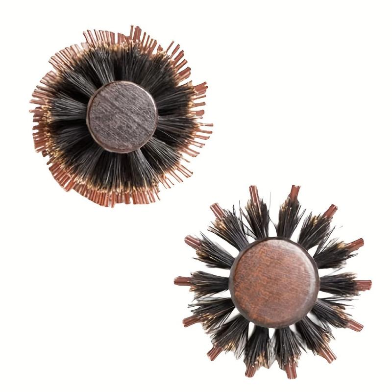 Boar Bristle Round Hair Brush Comb Salon Hairdressing Comb Hair Care Tool