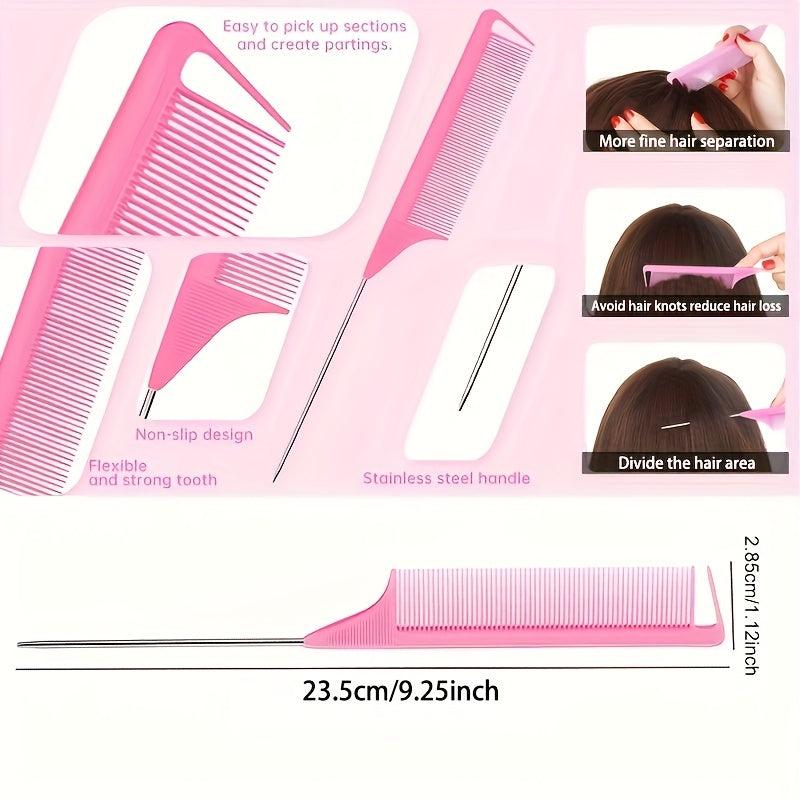13pcs No Heat Hair Curler Set Sponge Hair Rollers Braiding Tools Comb