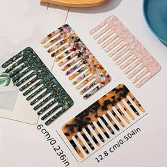 Wide Tooth Hair Comb Acetate Hair Comb Hair Styling Tool Combs For Women And Men