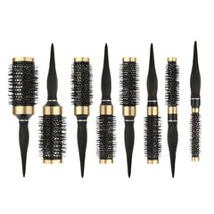 Aluminum Salon Hair Brush Hair Styling Comb Round Curly Hair Rollers