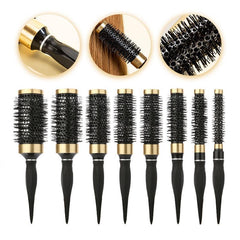 Aluminum Salon Hair Brush Hair Styling Comb Round Curly Hair Rollers