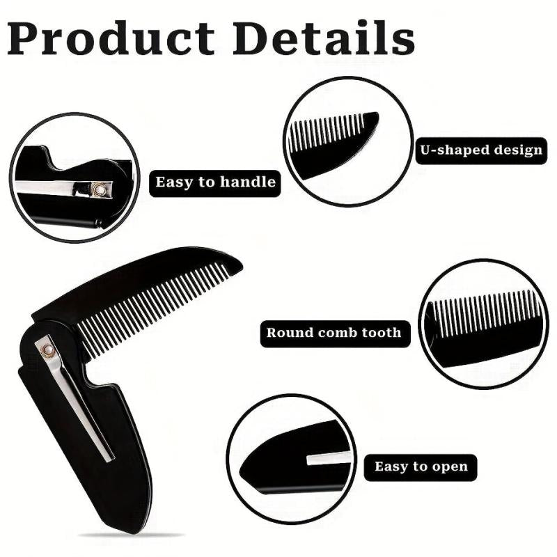 Portable Folding Hair Comb for Travel Daily Use