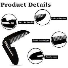 Portable Folding Hair Comb for Travel Daily Use
