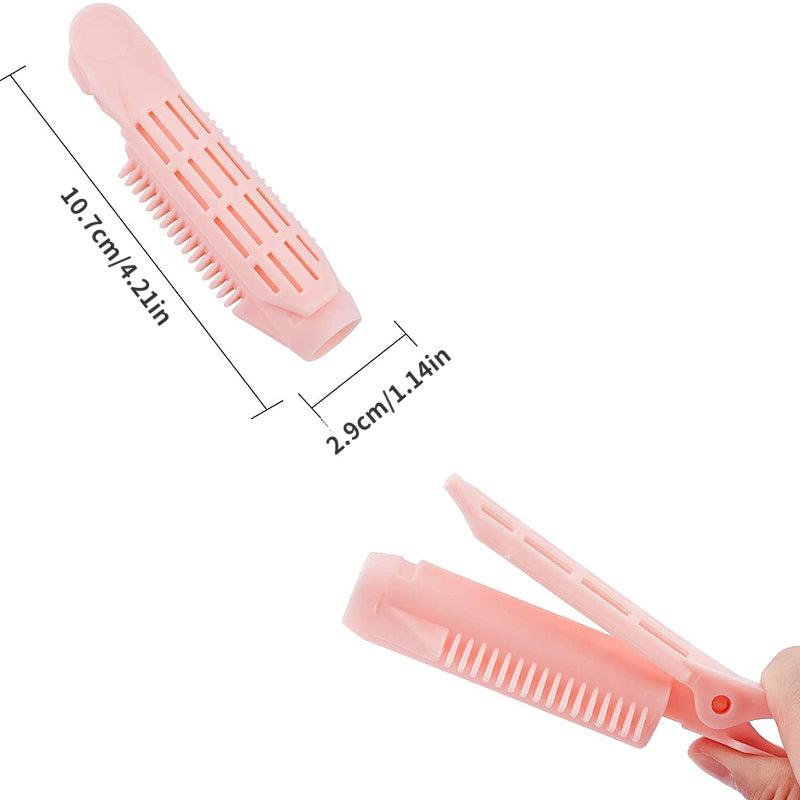 4pcs Self Grip Volumizing Hair Curler Clips Women Hair Styler