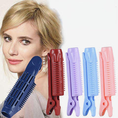 4pcs Self Grip Volumizing Hair Curler Clips Women Hair Styler