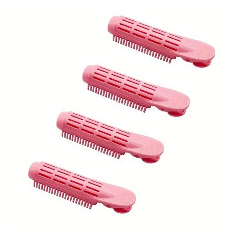 4pcs Self Grip Volumizing Hair Curler Clips Women Hair Styler