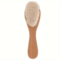 Wooden Handle Soft Goat Bristles Hair Brush