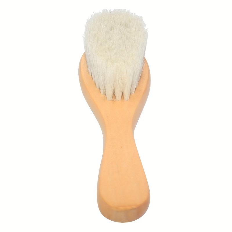 Wooden Handle Soft Goat Bristles Hair Brush