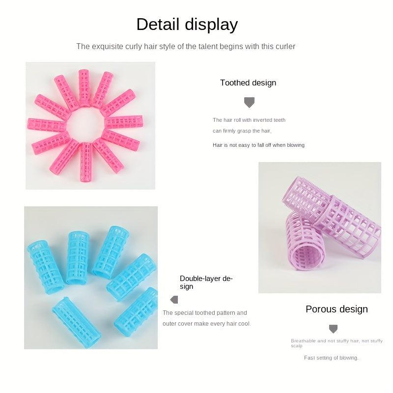 20pcs Plastic Self Clip Curler Hairdressing No Heating DIY Hair Salon Tool