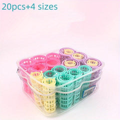 20pcs Plastic Self Clip Curler Hairdressing No Heating DIY Hair Salon Tool