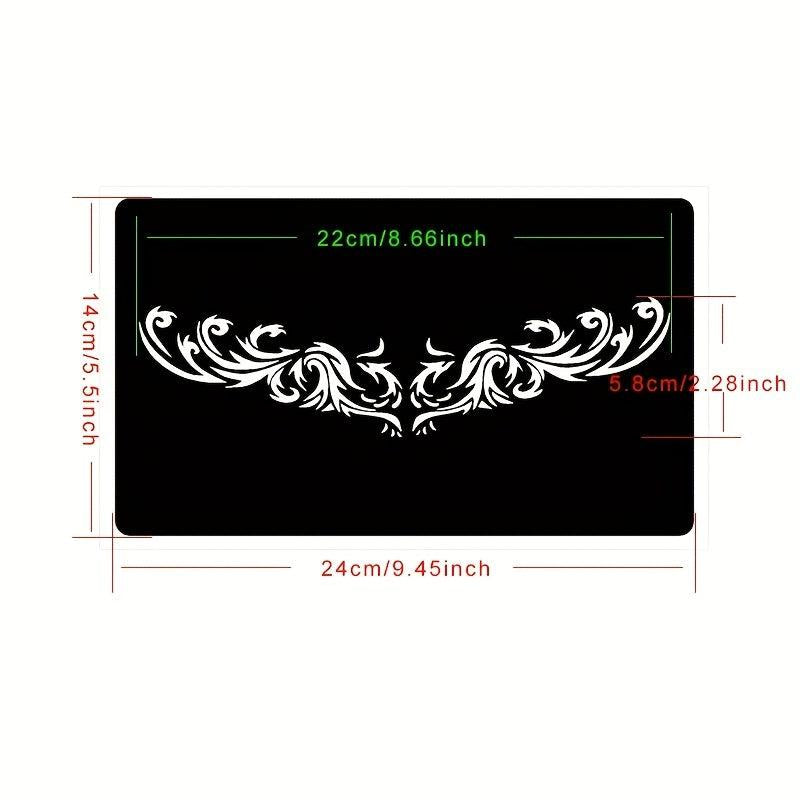 Long Strip Body Paint Tattoo Stencils Semi-permanent Spray Patterns