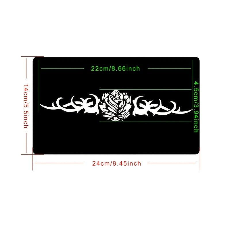 Long Strip Body Paint Tattoo Stencils Semi-permanent Spray Patterns