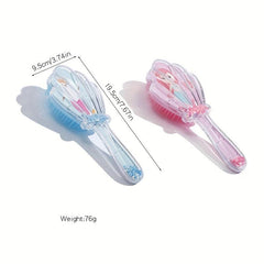Shell Air Cushion Comb Cartoon Pattern Hair Brush For Women Girls
