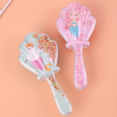 Shell Air Cushion Comb Cartoon Pattern Hair Brush For Women Girls