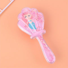 Shell Air Cushion Comb Cartoon Pattern Hair Brush For Women Girls
