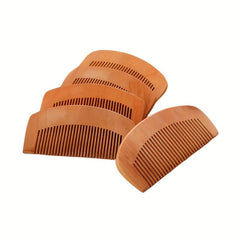 Peach Wooden Hair Comb Dense Tooth Massage Portable Comb Men Women