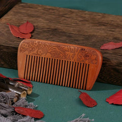 Anti Static Peach Wooden Hair Comb for Men and Women