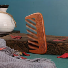 Anti Static Peach Wooden Hair Comb for Men and Women