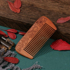Anti Static Peach Wooden Hair Comb for Men and Women