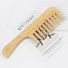 Men's Bamboo Wide Tooth Hair Comb