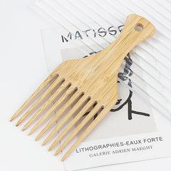 Men's Bamboo Wide Tooth Hair Comb