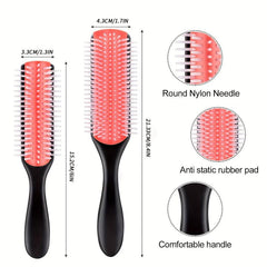 Nylon Bristle Styling Brush Massage Hair Comb