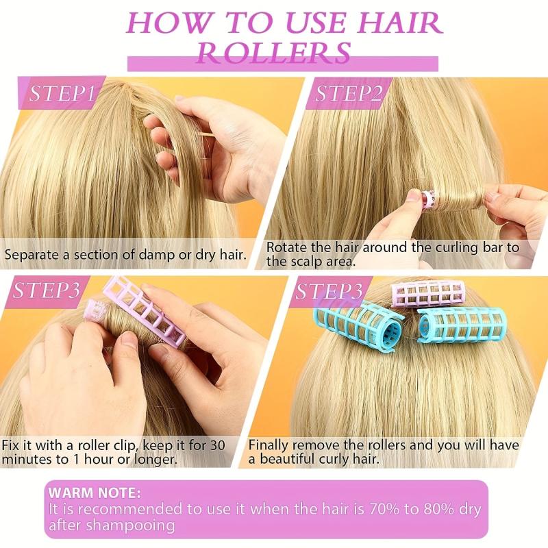 Hair Roller Clips Set with Comb for Hair Styling