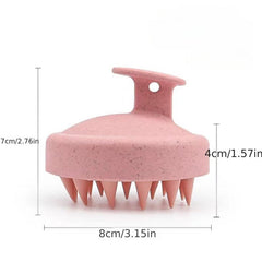Silicone Shampoo Brush Scalp Massage Hair Comb Body Massager Bath Brush