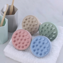 Silicone Shampoo Brush Scalp Massage Hair Comb Body Massager Bath Brush