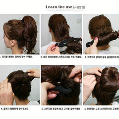 Magic Foam Sponges for Women Hair Styling Clip with Donut Accessories